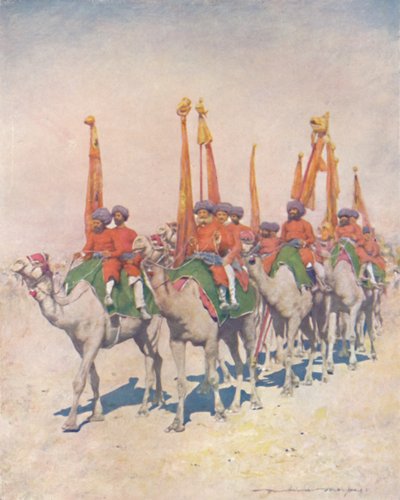 Portatori di emblemi di Cutch, 1903 da Mortimer L Menpes