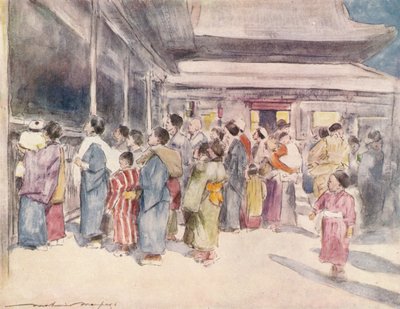 Spettatori, c. 1887, 1901 da Mortimer L Menpes