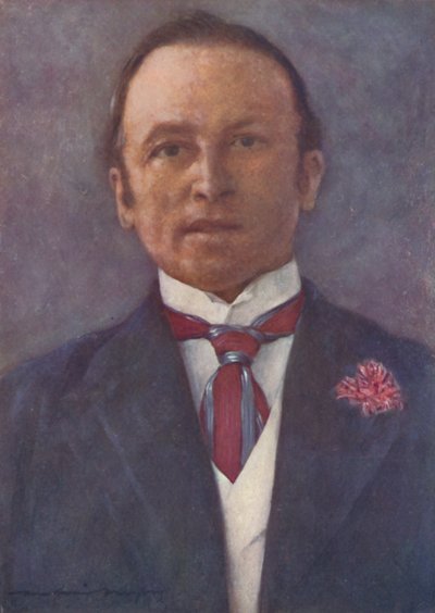 Lord Curzon nel suo studio a Delhi da Mortimer L Menpes