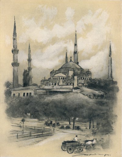 Moschea di Santa Sofia, Costantinopoli da Mortimer L Menpes