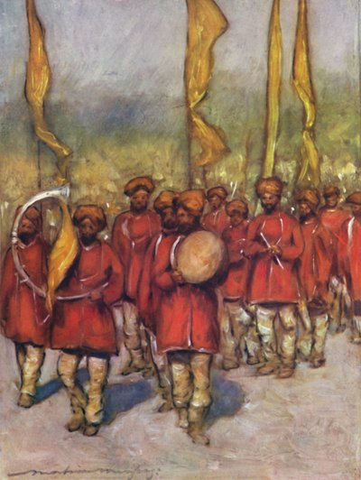 Bardi nativi dello Stato di Cutch, 1903 da Mortimer L Menpes