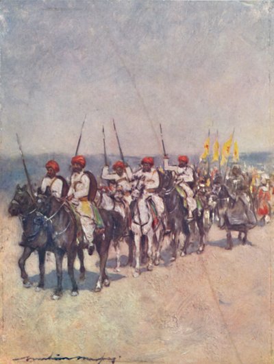 Portatori di lance da Cutch, 1903 da Mortimer L Menpes