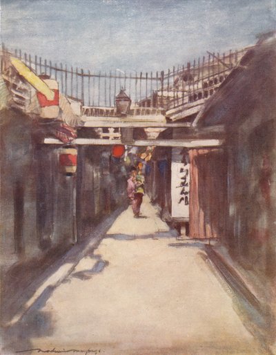La strada con la galleria da Mortimer L Menpes