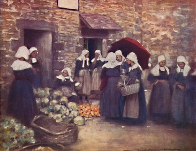 Mercato delle verdure da Mortimer L Menpes