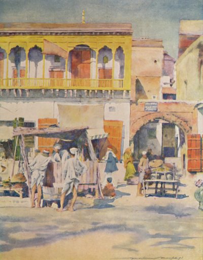 Un bazar, Delhi da Mortimer Ludington Menpes