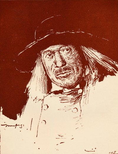 Un contadino bretone, c1898 da Mortimer Ludington Menpes