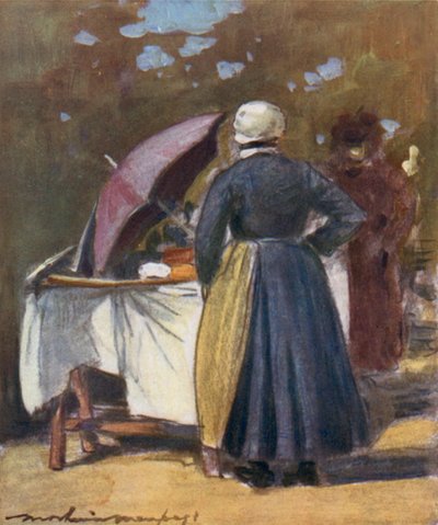 Una bancarella di dolci da Mortimer Ludington Menpes