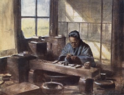 Un lavoratore di cloisonné da Mortimer Ludington Menpes