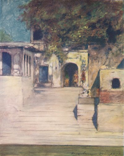 Un famoso pozzo, Delhi, 1905 da Mortimer Ludington Menpes