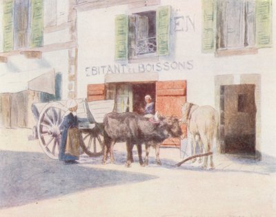 Un carretto della sabbia sul molo, Pont-Aven da Mortimer Ludington Menpes