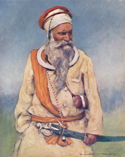 Un guerriero Sikh, 1903 da Mortimer Ludington Menpes