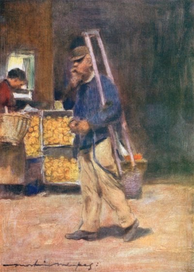 Un venditore di arance da Mortimer Ludington Menpes