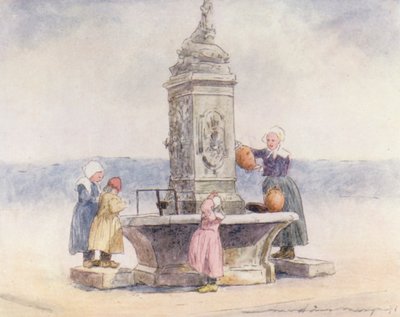 Alla fontana, Concarneau da Mortimer Ludington Menpes
