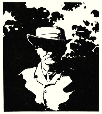 Cecil J Rhodes nel suo giardino, Kenilworth, Kimberley da Mortimer Ludington Menpes