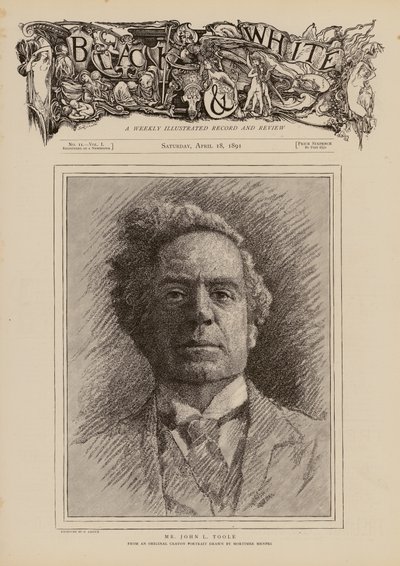 John Lawrence Toole, attore inglese da Mortimer Ludington Menpes