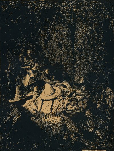 Scena notturna a Puebla, c1895 da Mortimer Ludington Menpes