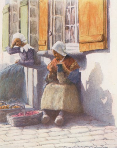 Sul molo a Pont-Aven da Mortimer Ludington Menpes