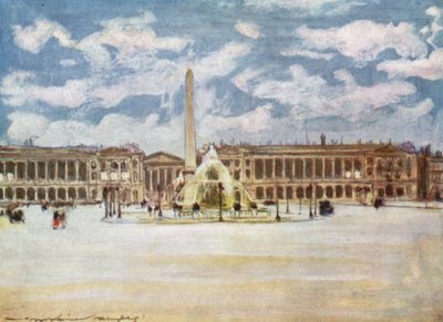 Place De la Concorde da Mortimer Ludington Menpes