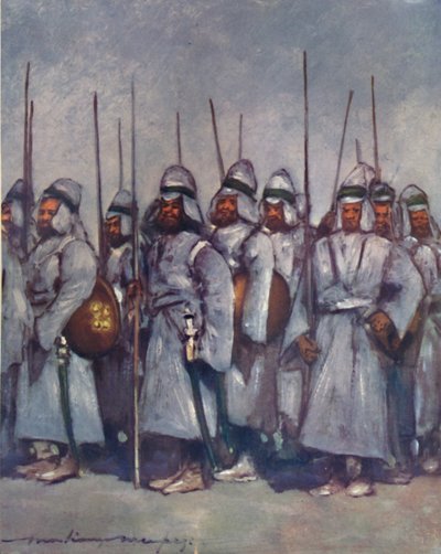 Soldati imbottiti di Kishengarh, 1903 da Mortimer Ludington Menpes