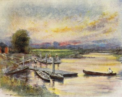 Casa delle barche del Radley College da Mortimer Ludington Menpes
