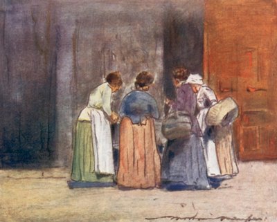Negozio sul lato della Senna da Mortimer Ludington Menpes