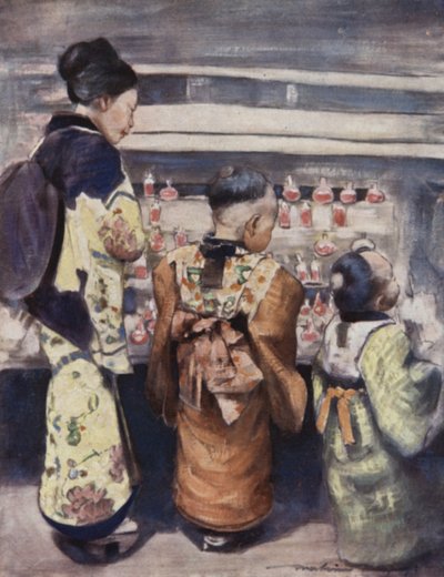 Bancarella di Acqua Zuccherata da Mortimer Ludington Menpes