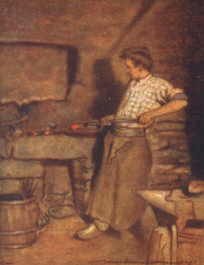 La forgia del villaggio, Pont-Aven da Mortimer Ludington Menpes