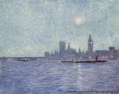 Westminster di notte da Mortimer Ludington Menpes