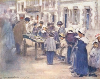 I bambini del mondo: Bretone, giorno di mercato da Mortimer Ludington Menpes