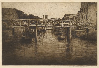 Un vecchio ponte, Venezia da Mortimer Menpes