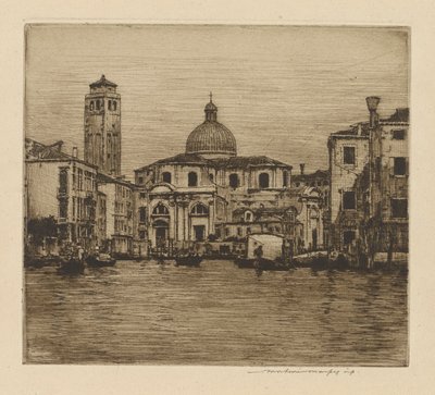 Canale Grande con la Torre di San Geremia da Mortimer Menpes