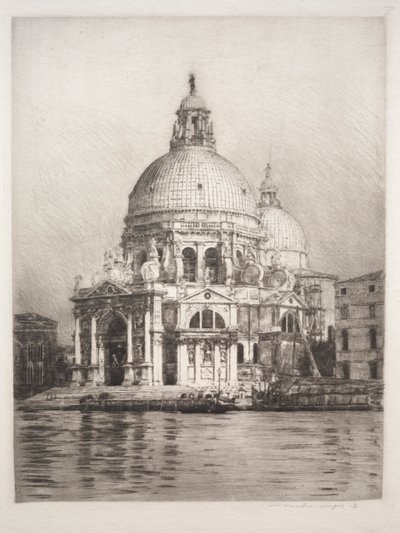 Santa Maria della Salute #1, 1910 da Mortimer Menpes