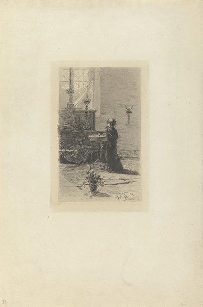 Chierichetto in ginocchio da Mosè di Giosuè Bianchi