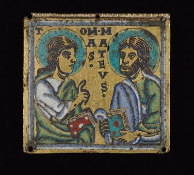 Placca raffigurante San Tommaso e San Matteo, c.1160 da Mosan School