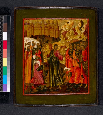 Icona. Soggetto evangelico non identificato, 1600-1699 da Moscow School
