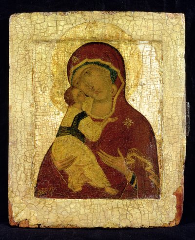 Icona della Vergine di Vladimir (foglia d