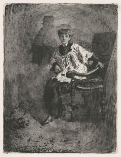 Accolito seduto da Mose Bianchi