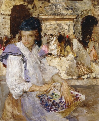 Il venditore di fiori da Mose Bianchi
