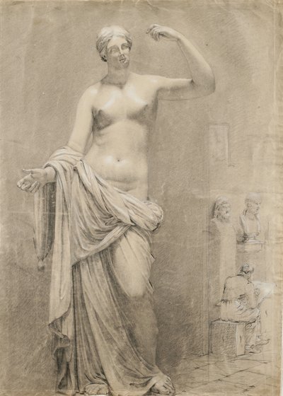 Calco di Venere con studente che disegna sullo sfondo da Moseley Danforth