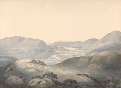 Baia di Barmouth, la confluenza dei fiumi Mowddach e Gwinion da Moses Griffith