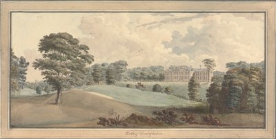 Vista di Erthig, Denbigshire, Galles da Moses Griffith