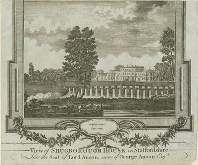 Shugborough Hall, 1760s da Moses Griffiths
