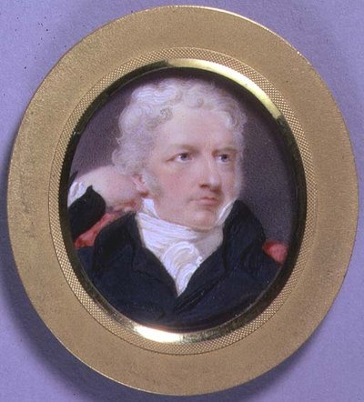 Ritratto in miniatura di Henry Fuseli, c.1808 (acquerello su avorio) da Moses Haughton