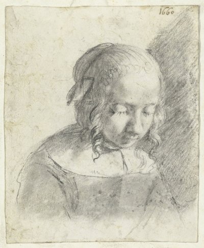 Testa di una ragazza da Moses Ter Borch