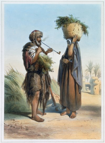 Uomo e donna Fellah da Mouilleron