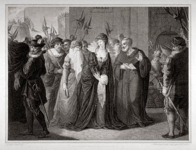 Lady Jane Grey condotta alla sua esecuzione alla Torre di Londra, 1554 1797 da Mountague Tomkins
