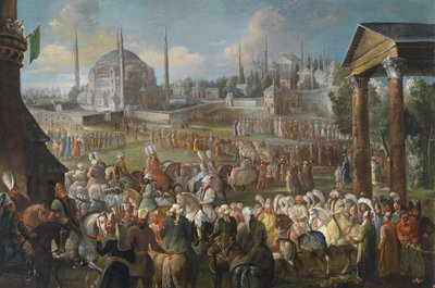 La processione del Sultano a Istanbul, c. 1736 da Mour
