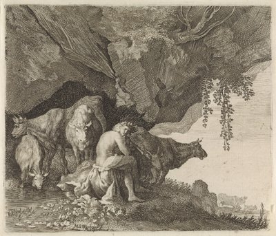 Apollo pascola il gregge di Admeto da Moyses van Wtenbrouck