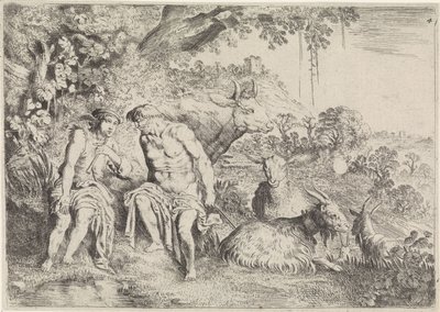 Mercurio addormenta Argo, Mercurio e Argo (titolo della serie) da Moyses van Wtenbrouck