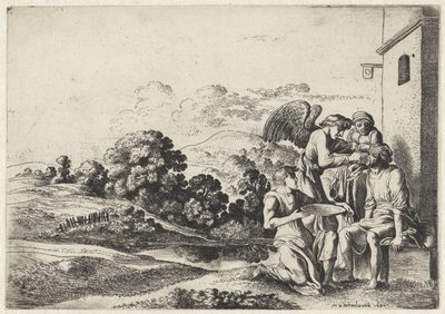 Tobia guarisce la cecità di suo padre (serie: La storia di Tobia) da Moyses van Wtenbrouck